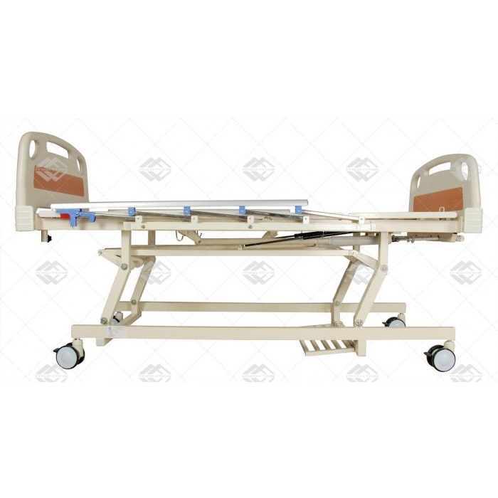 Кровать механическая Med-Mos E-31 (ММ-3024Н-00, ММ-3014Н-00) (3 функции) с ростоматом и полкой