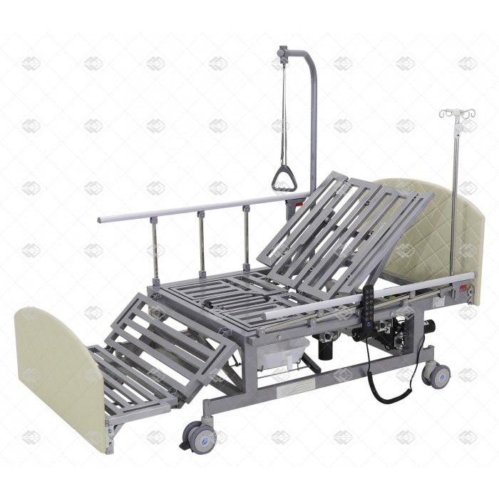 Кровать электрическая Med-Mos DB-11А (ММ-221ТПН)  с боковым переворачиванием, туалетным устройством и функцией «кардиокресло»