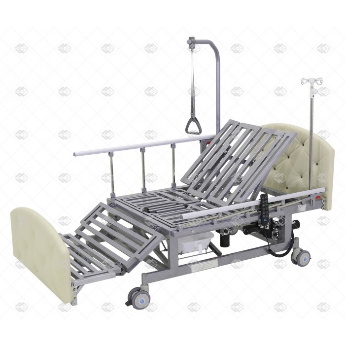 Кровать электрическая Med-Mos DB-11А (ММ-221ТПН)  с боковым переворачиванием, туалетным устройством и функцией «кардиокресло»